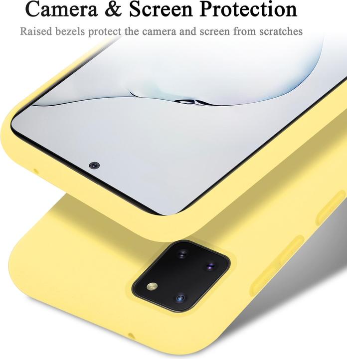Actual product image Cadorabo TPU Liquid Silicone Case Cover (Samsung Galaxy A81)