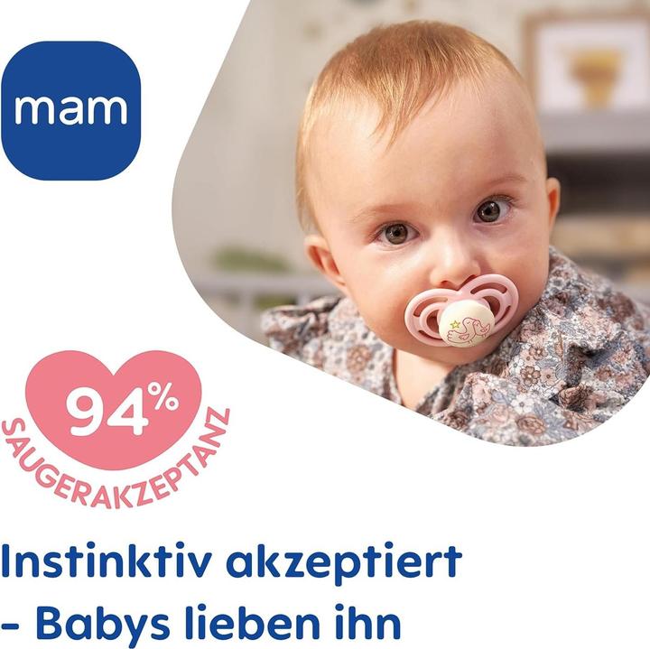 Produktbild MAM Perfect Silikon Schnuller 2 Stück, ab 16 Monate (2 x, ab 16 Monaten)