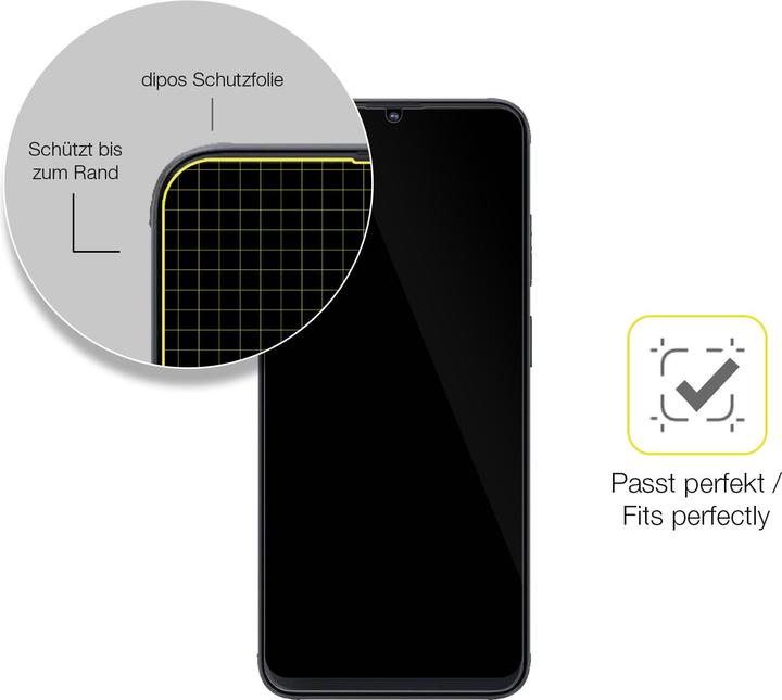 Produktbild Dipos Displayschutzfolie Full-Cover 3D (2 Stück, Cubot X70)