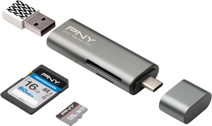 Actual product image PNY USB card reader (USB-C)
