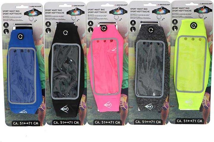 Image du produit Dunlop Ceinture de sport pour smartphone électronique 51-71 cm (rose)