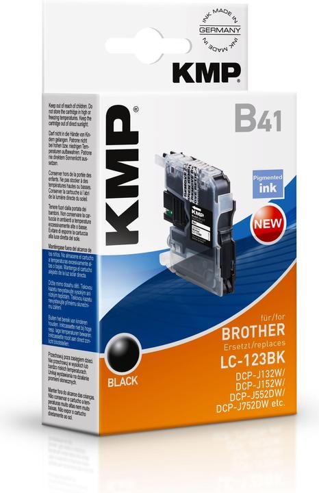 KMP B41 Ink Cartridge Compatible with Brother LC-123 BK (FC)
