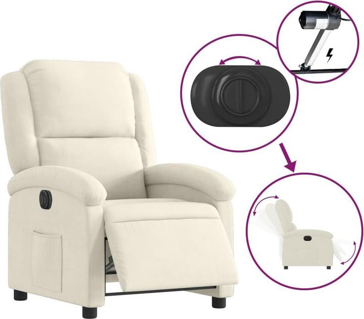 Produktbild VidaXL Relaxsessel Elektrisch Samt