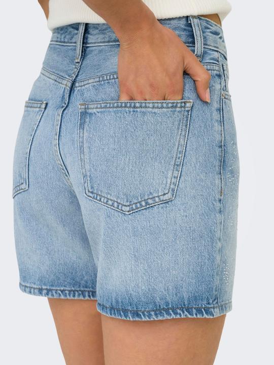Immagine prodotto Only ONLJOSE Hohe Taille Normal geschnitten Jeans-Shorts Jeans-Shorts (L)