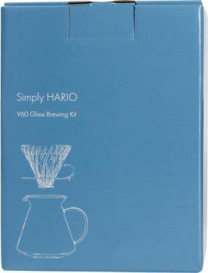 Image du produit Hario V60 Glass Brewing Kit - Set Glass Brewer + Server + Filter (0.60 l)