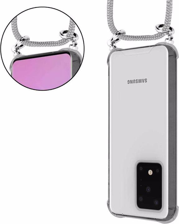 Produktbild Cadorabo TPU Handy Kette SILBER Cover