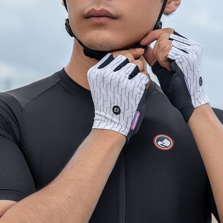 Produktbild Rockbros MTB cycling gloves size: L - white and black (L)