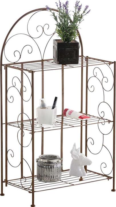 Produktbild Swisshandel24 Standregal Rosa, antik braun (45.5 x 24 x 81.5 cm)