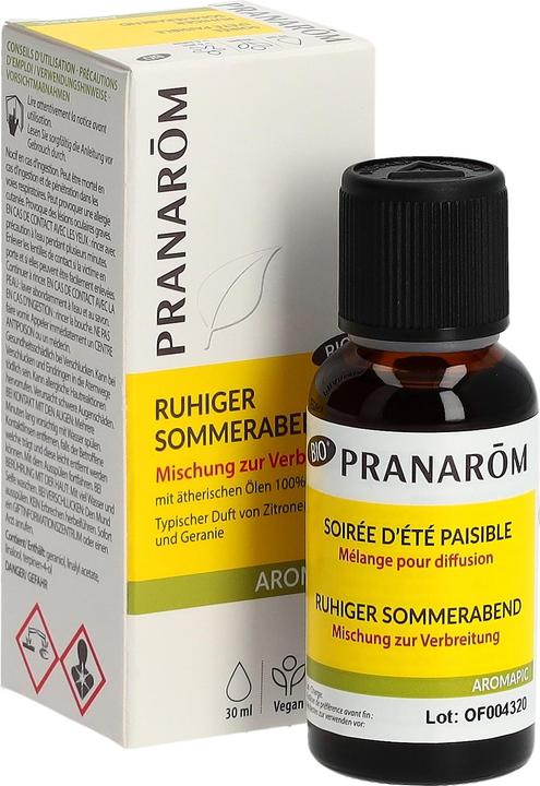 Actual product image Pranarom AROMAPIC - Duftöl-Mischung "Friedlicher Sommerabend" Bio (Body milk, 30 ml)