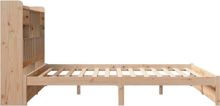 Immagine prodotto VidaXL Letto in legno massiccio Letto matrimoniale con ripiano senza materasso 200x200cm (200 x 200 cm)