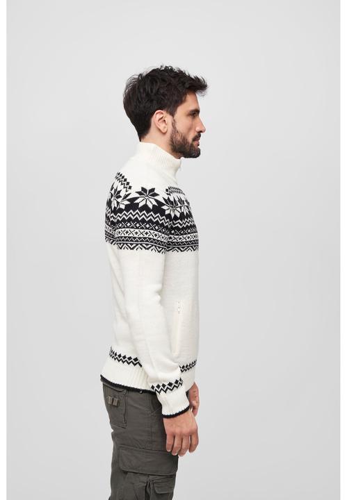 Produktbild Brandit Norwegian Strickjacke Grösse 3XL Farbe Weiss (3XL)