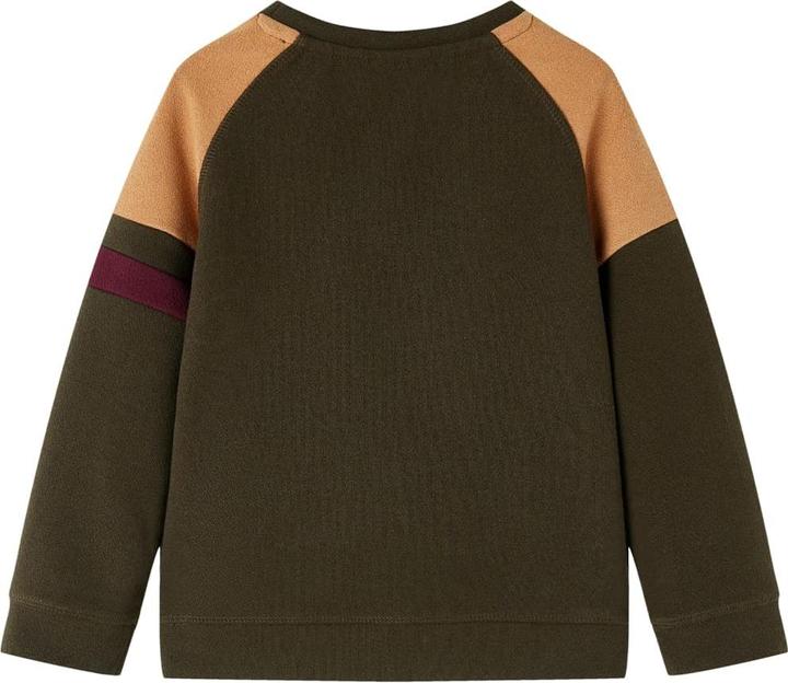 VidaXL Kinder-Sweatshirt Dunkles Khaki und Kamelbraun