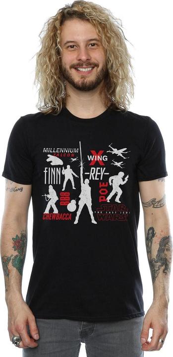 Produktbild Star Wars The Last Jedi Rebellion Silhouettes TShirt (3XL)