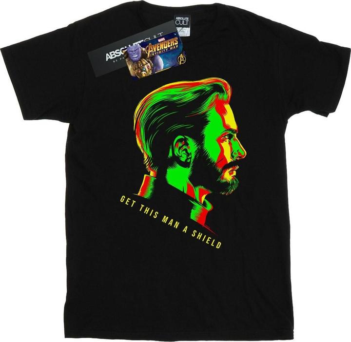 Immagine prodotto Maglietta Uomo Avengers Infinity War Get This Man A Shield (XL)