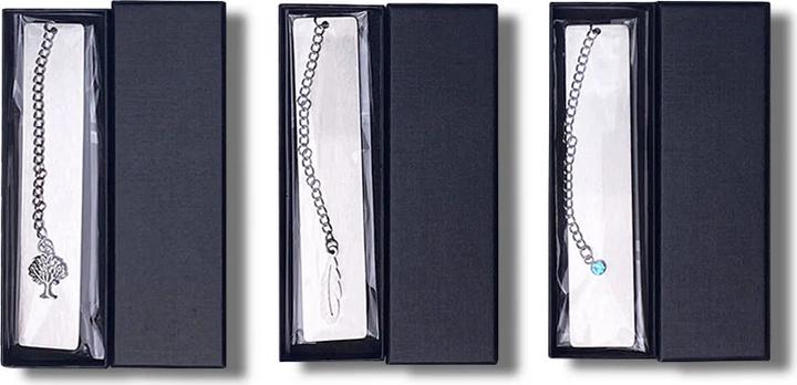 Actual product image LaserPecker Stainless steel bookmark (3 pcs.)