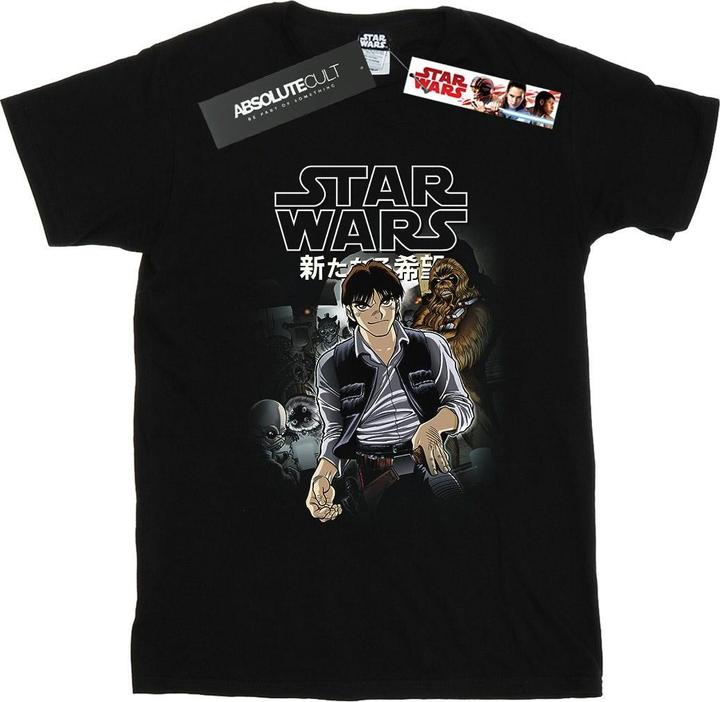 Star Wars Han And Chewie Anime TShirt (L)