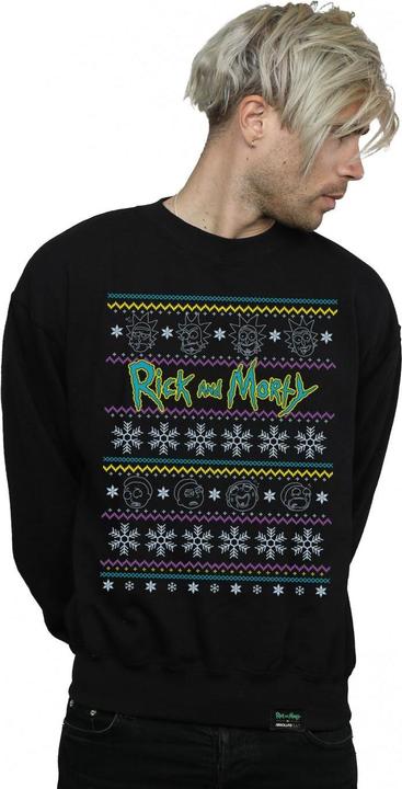 Produktbild Rick And Morty Christmas Faces Sweatshirt (S)