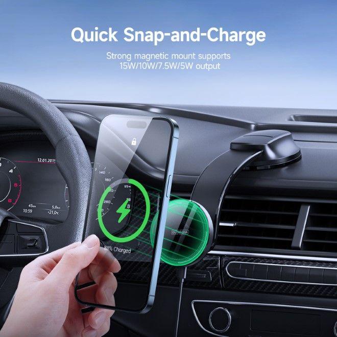 Produktbild Dux Ducis V3 Flexibel MagSafe Wireless Charger - Schwarz (15 W)