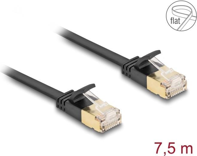 Image du produit Delock Câble réseau RJ45 Cat.6A mâle à mâle avec robu (U/FTP, CAT7, 7.50 m)