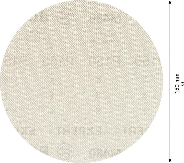 Produktbild Bosch Professional Zubehör EXPERT M480 Schleifnetz für Exzenterschleifer, 150 mm, G 150, 5 Stück (150)