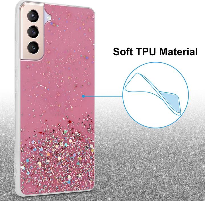 Produktbild Cadorabo TPU Cover funkelnder Glitter (Samsung Galaxy S21+)