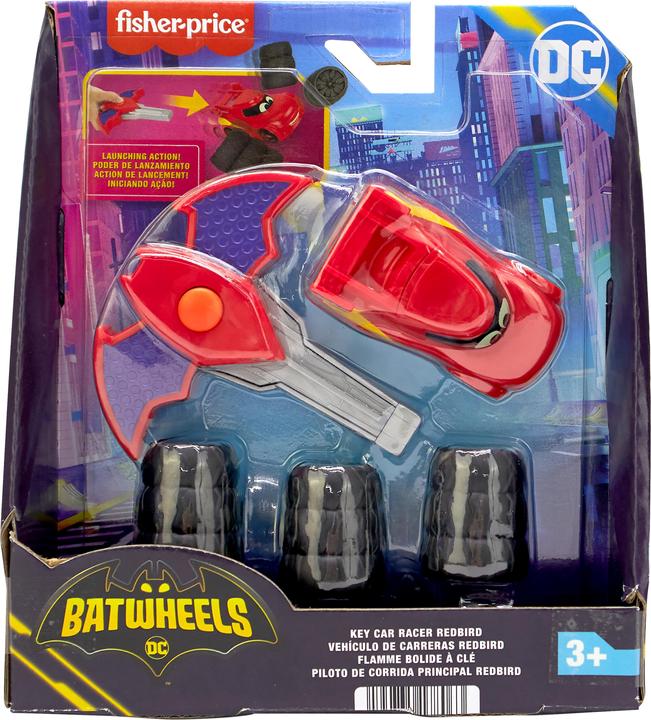 Actual product image Fisher-Price Batwheels Key Car Racer Redbird