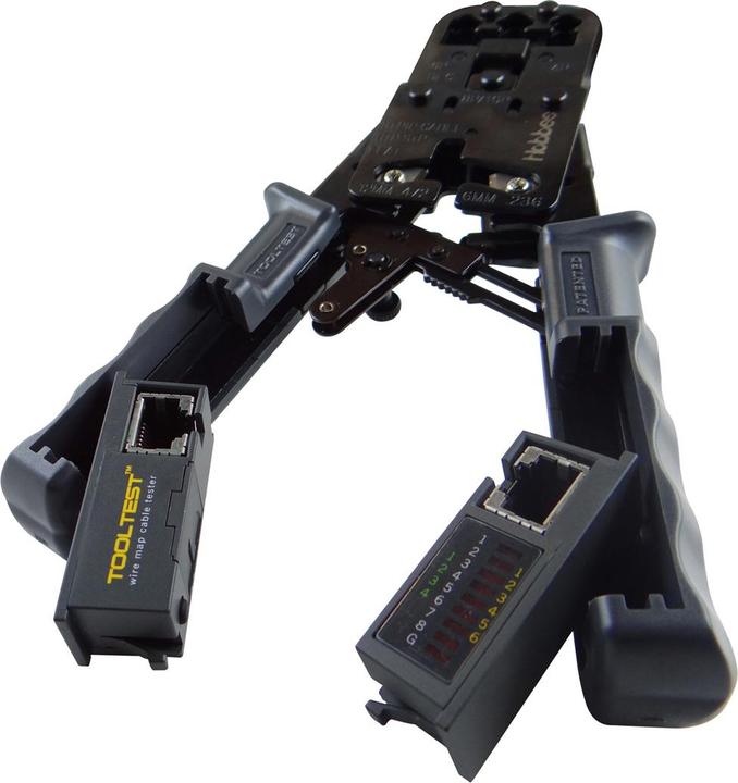 Produktbild Hobbes Crimp Zange mit offline Kabeltester