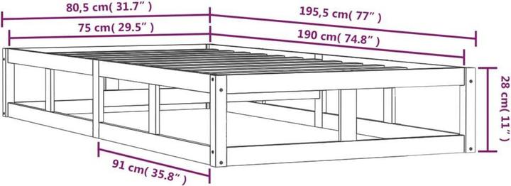 Image du produit VidaXL Nelek (75 x 190 cm)