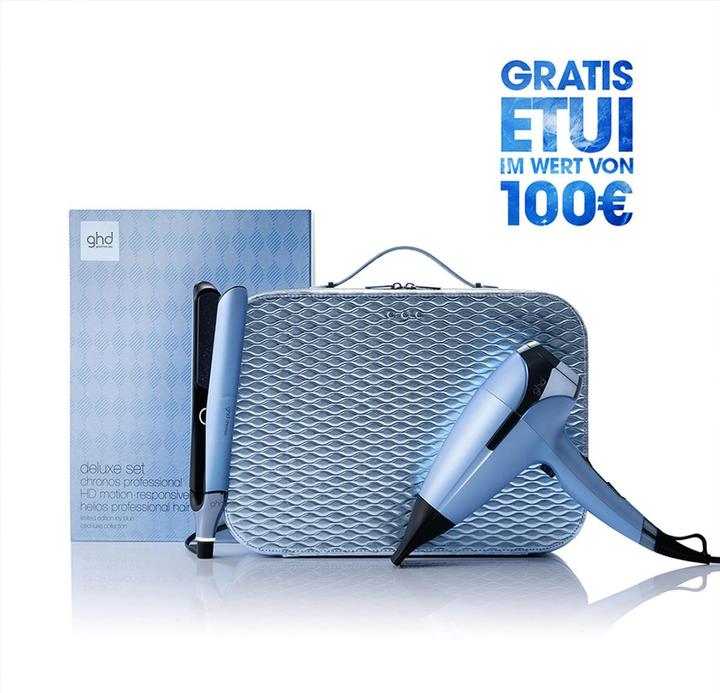 Produktbild ghd chronos™ & helios® Limited Edition Deluxe - Glätteisen & Haartrockner in Icy Blue