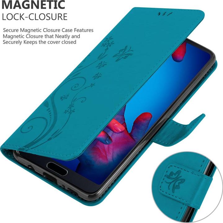 Image du produit Cadorabo Couverture du livre de fleurs (Huawei P20)
