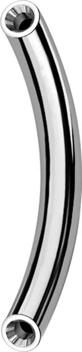 Produktbild Star Piercing Threadless Bananen-Stab silber (ohne Messing, Titan G23)