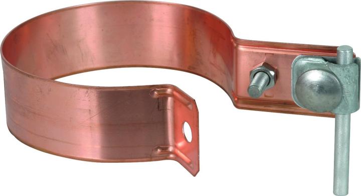 Actual product image Dehn Downpipe clamp D 100mm Cu-St/tZn version 420207