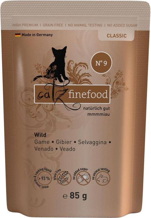 Actual product image Catz Finefood No.09 Wild (Adult, 4 pcs., 95 g)