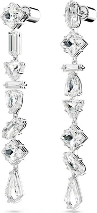 Produktbild Swarovski Mesmera Drop Ohrhänger Verschiedene Schliffe Lang Weiss (Swarovski Metall)