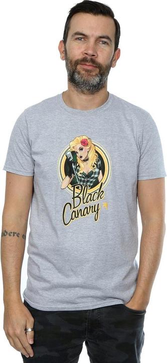 Image du produit Universal Textiles Mens Black Canary Badge Heather T-Shirt (XXL)