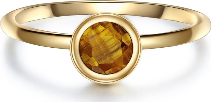Produktbild Glanzstücke München Damen Sterling Silber Tigerauge gelbgold - 28691 (56, 925 Silber)