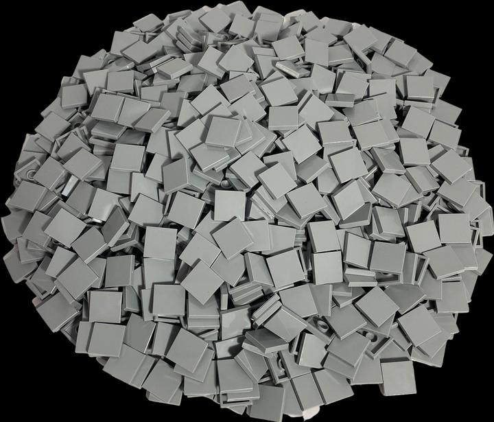 Actual product image LEGO 2x2 Tiles Light grey - Star Wars, Creator - 3068b Quantity 100x (LEGO Accessories)