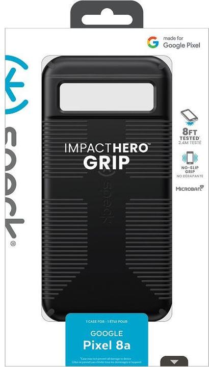 Actual product image speck ImpactHero Grip - Google Pixel 8A Case (Black) (Google Pixel 8a)