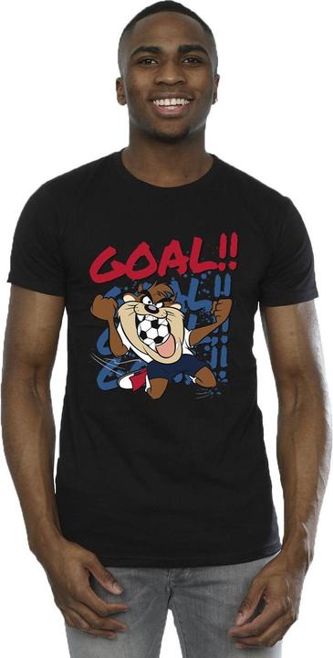 Immagine prodotto Looney Tunes Taz Goal Goal Goal Maglietta Uomo (XL)