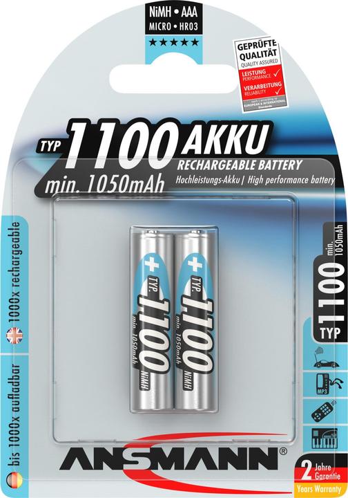 Actual product image Ansmann AAA (1 pcs., AAA, 1050 mAh)