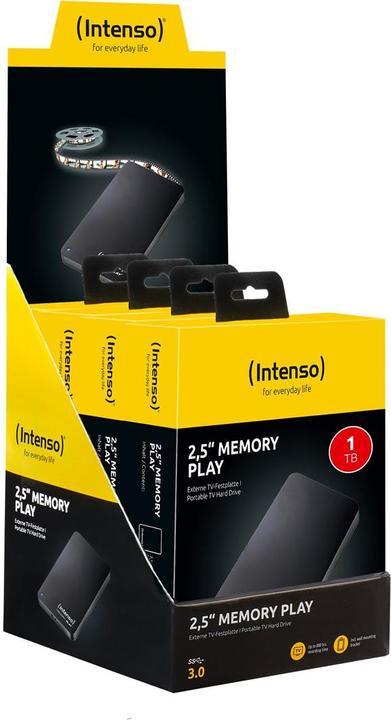 Immagine prodotto Intenso HDD Memory Play 1 TB juodasis išorinis diskas (6021460) (1 TB)