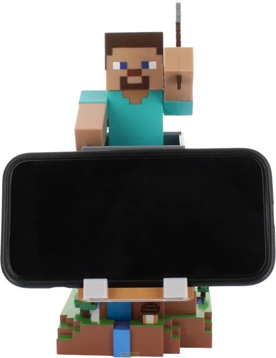 Actual product image Exquisite Gaming Cable Guys R.E.S.T - Minecraft - Steve Support pour Téléphone et Manette (PS5)
