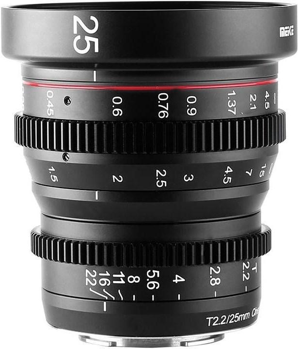 Actual product image Meike 25mm T2.2-22 Sony E-Mount Cine Lens (Sony E, APS-C / DX)