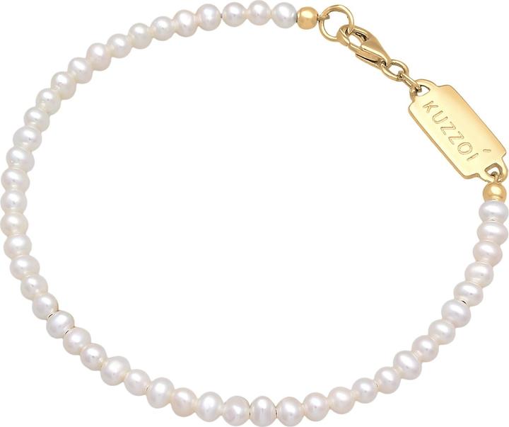 Immagine prodotto Kuzzoi Bracciale Perle d'acqua dolce Classico Semplice Argento 925 (19 cm, Argento 925, Perle coltivate d'acqua dolce, Acciaio inossidabile)