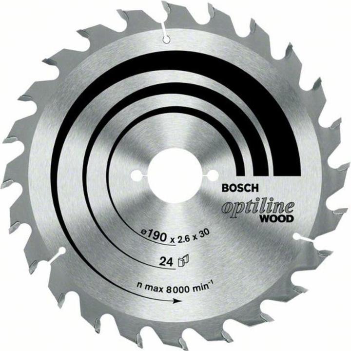 Produktbild Bosch Professional Zubehör PRO Wood Kreissägeblatt, 190 x 2.6 x 30 mm