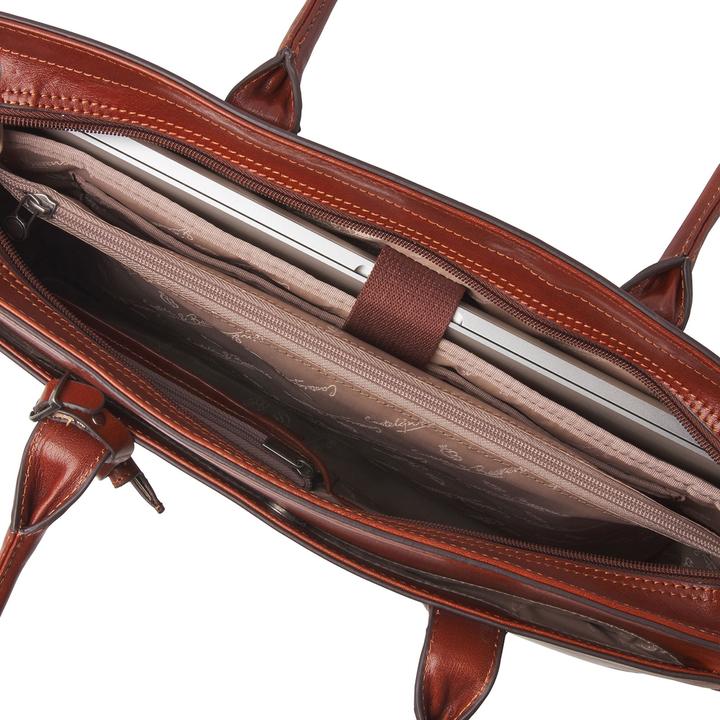 Produktbild Castelijn & Beerens & Beerens - Gaucho Ellen Schoudertas 15,6 RFID | cognac -