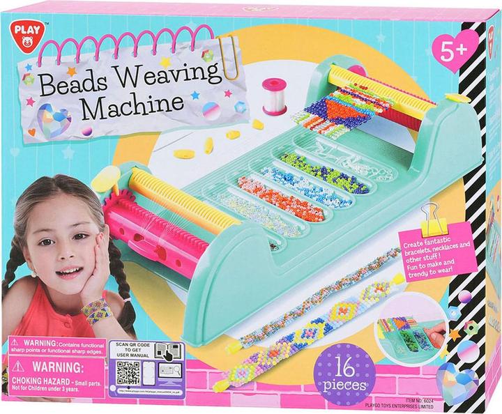 Actual product image Play Make your own bracelets Weaving machine set, 16 pcs.