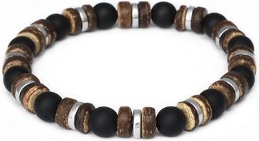 Immagine prodotto Beneto Onice. Bracciale in legno di cocco e ematite MINK168/20