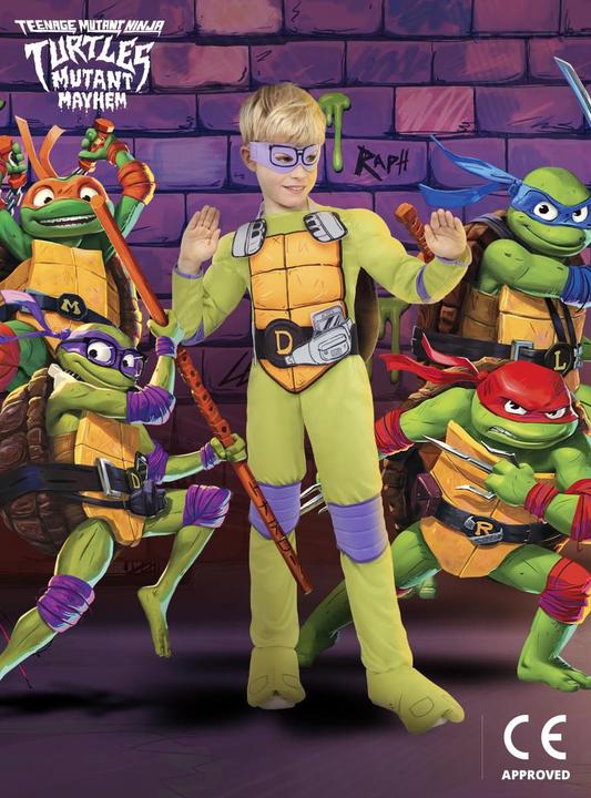 Actual product image Metamorph Teenage Mutant Ninja Turtles – Donatello Kostüm für Kinder (122, 128, 125 B)