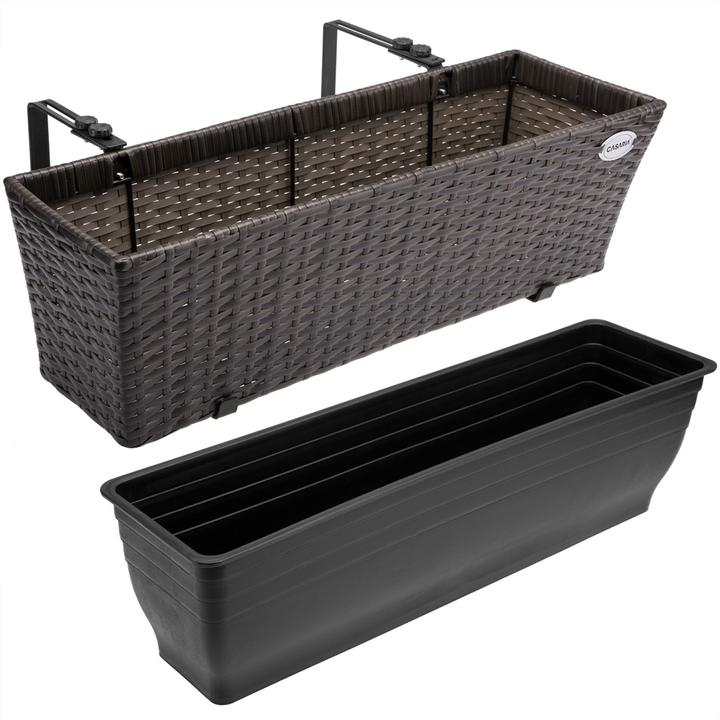 Actual product image Casaria Fioriera da balcone (20 cm)